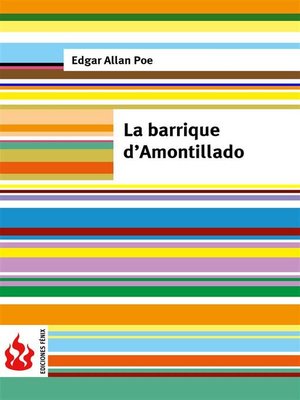 cover image of La barrique d'Amontillado (low cost). Édition limitée
